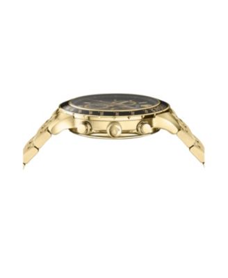 Men's Sport Chrono IP Yellow Gold Stainless Steel Bracelet Watch, 44mm