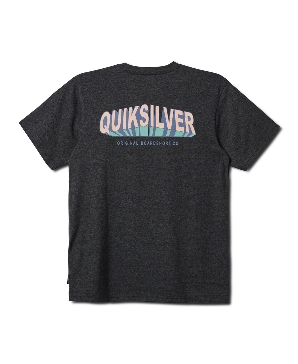 Quiksilver Men's Blocked Short Sleeve T-Shirt - Charcoal Heather