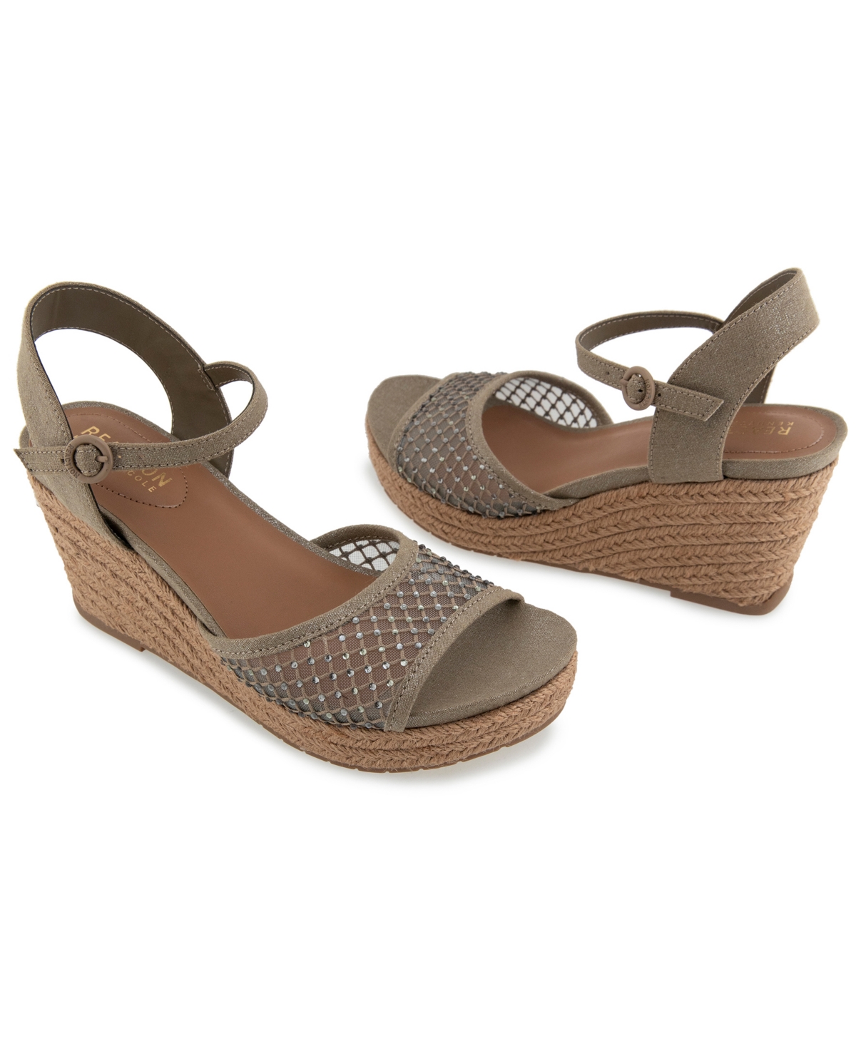 Kenneth Cole Reaction Women's Caegan Wedge Sandals In Oak