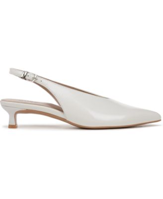 Women's Nicolette Pointed Toe Kitten Heel Slingback Pumps