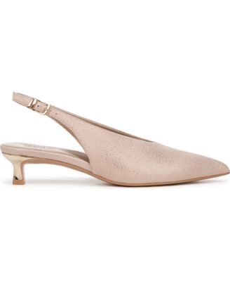 Women's Nicolette Pointed Toe Kitten Heel Slingback Pumps