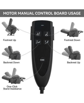Lift Recliner Chair Heat Massage Dual Motor Infinite