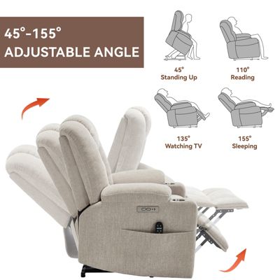 Power Lift Recliner with Massage & Heat