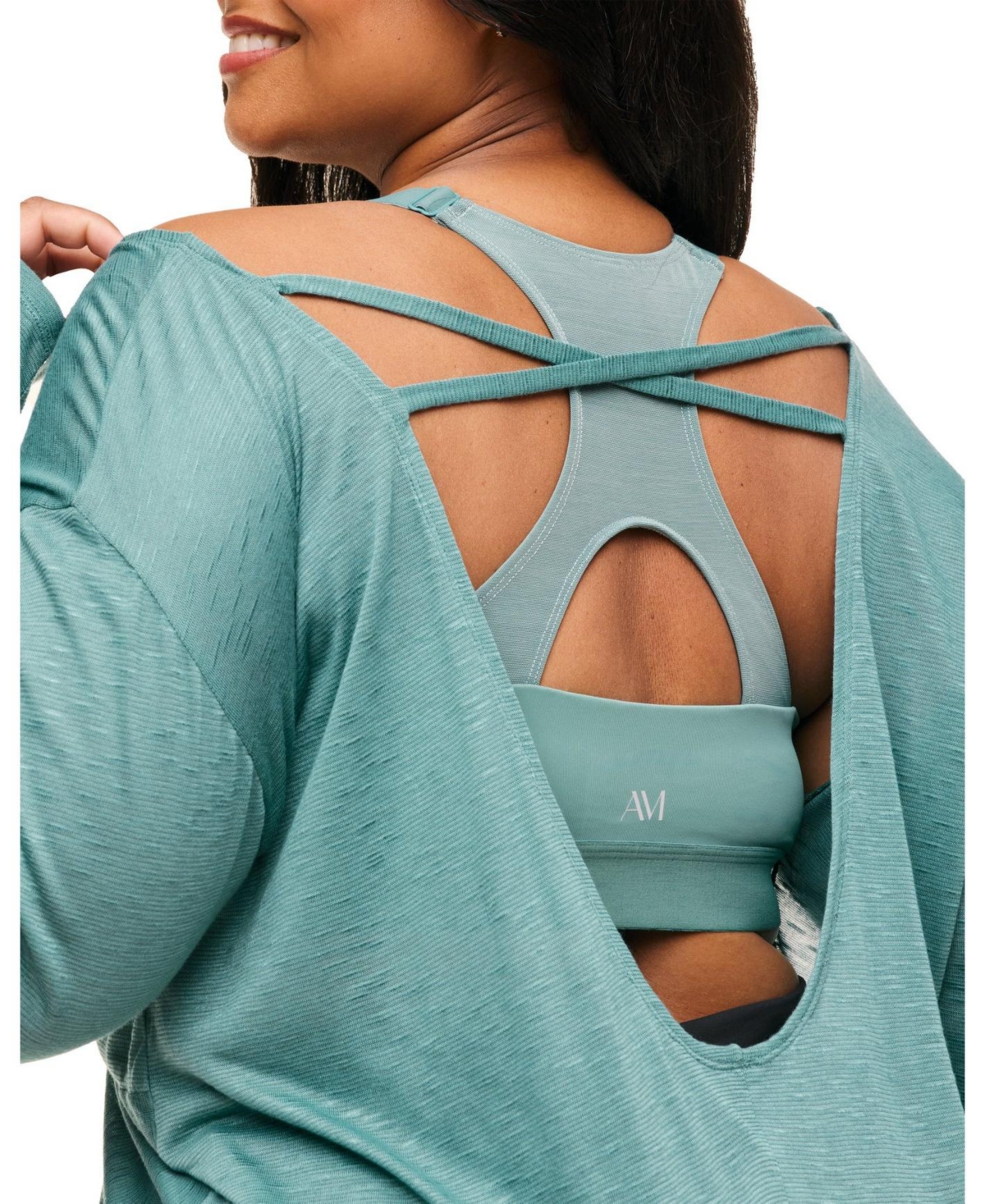 Adore Me Plus Size Mallory Long Sleeve Active Top