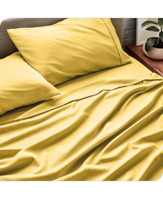 Ultra-Soft Double Brushed Microfiber 4 Piece Sheet Set, Queen