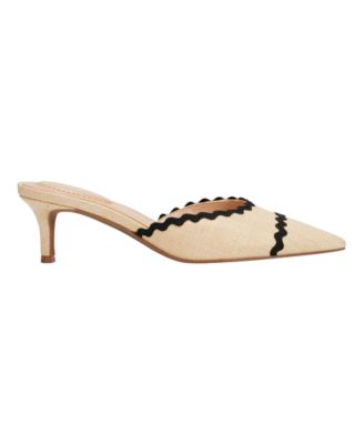 Women's Mymy Pointed Toe Kitten Heel Mules