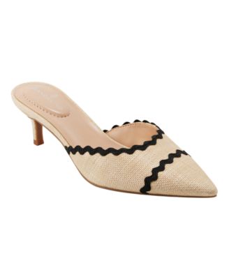 Women's Mymy Pointed Toe Kitten Heel Mules