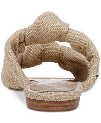 Marissa Knotted Flat Slide Sandals