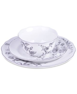 Bellamy Porcelain 12 Pc. Dinnerware Set, Service for 4