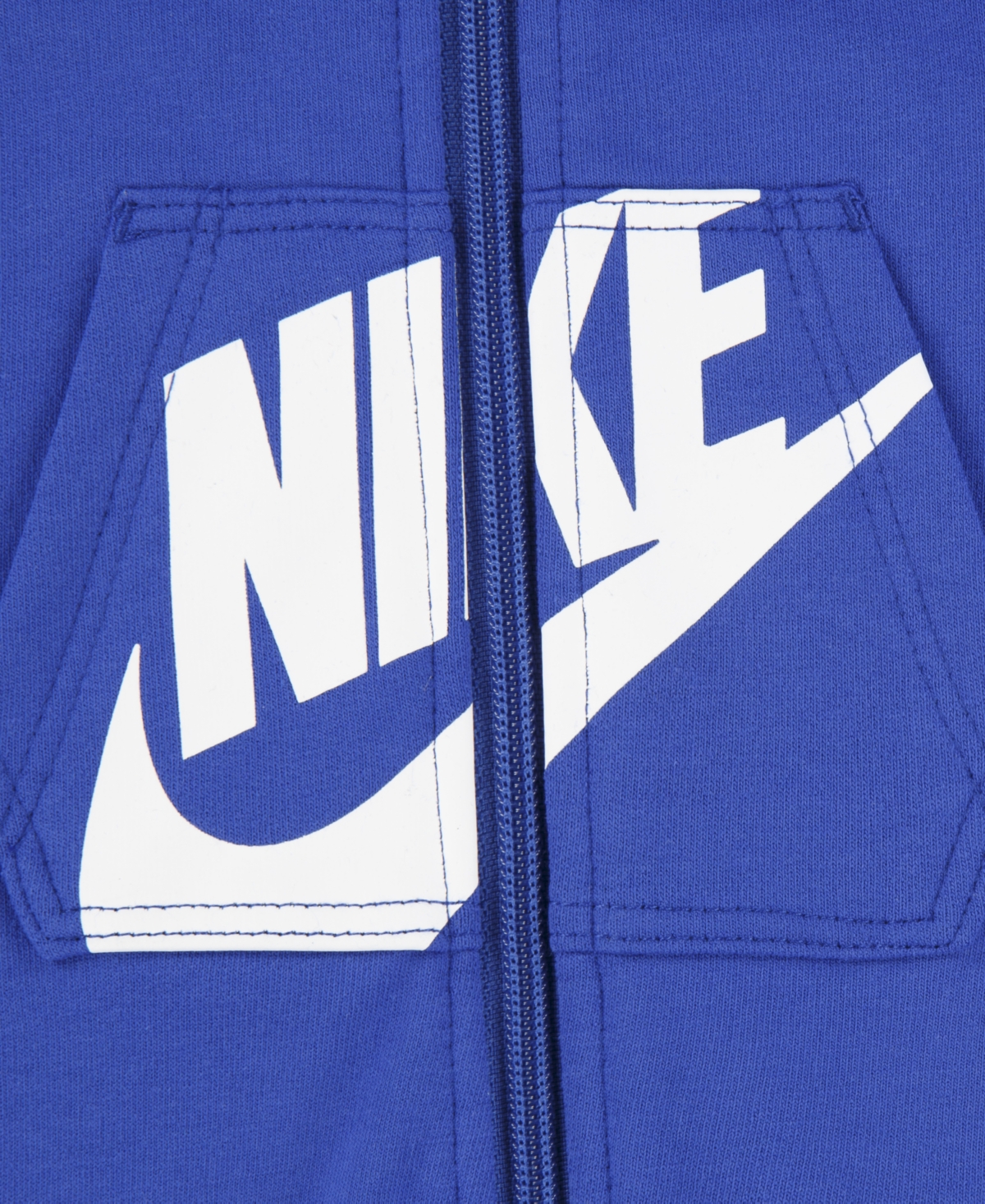Nike Baby Boys Full-zip Logo Coverall In Game Royal