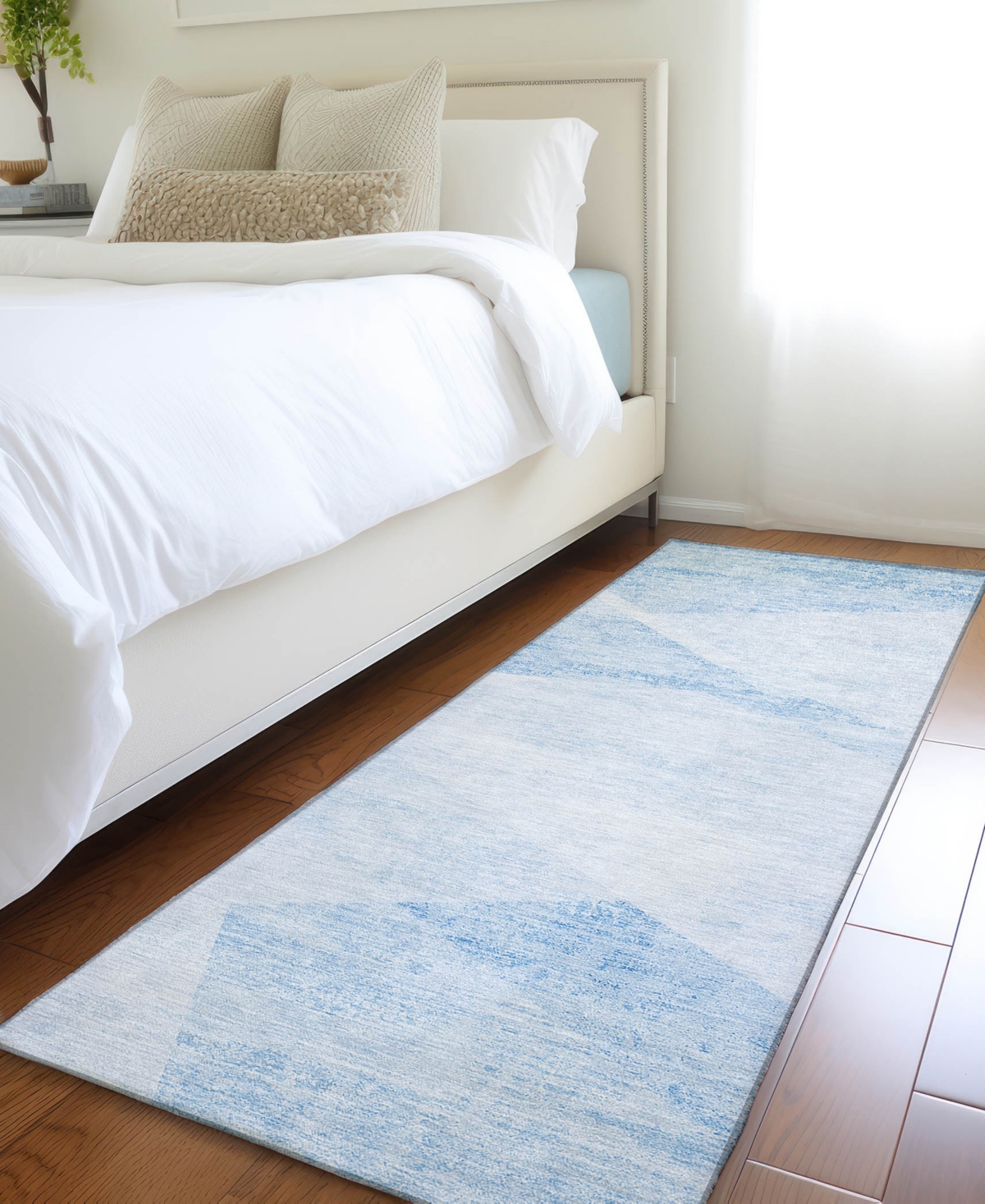 Addison Chantille Acn770 2'3''x7'6'' Runner Area Rug In Denim
