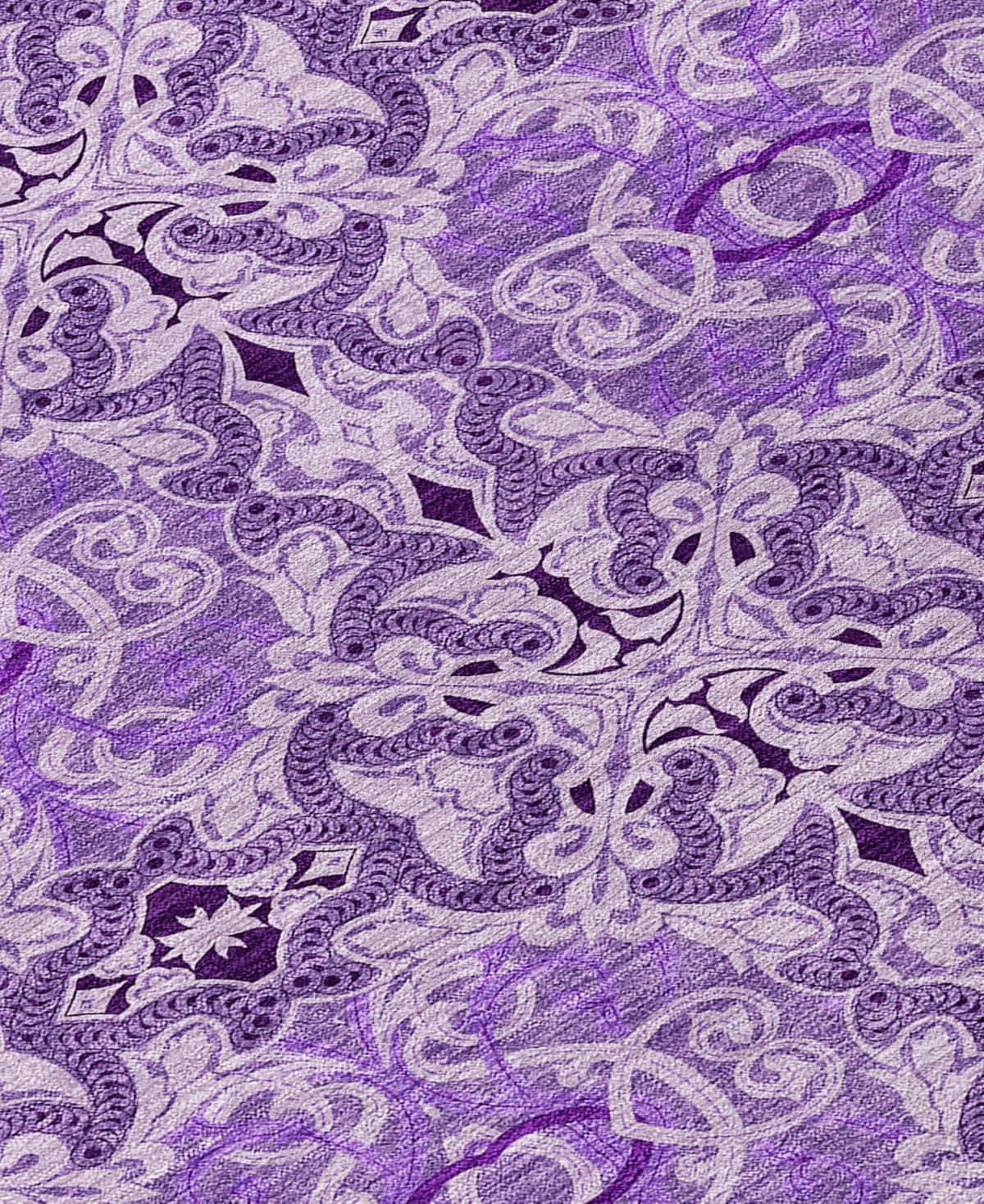 Addison Chantille Acn783 2'3''x7'6'' Runner Area Rug In Purple