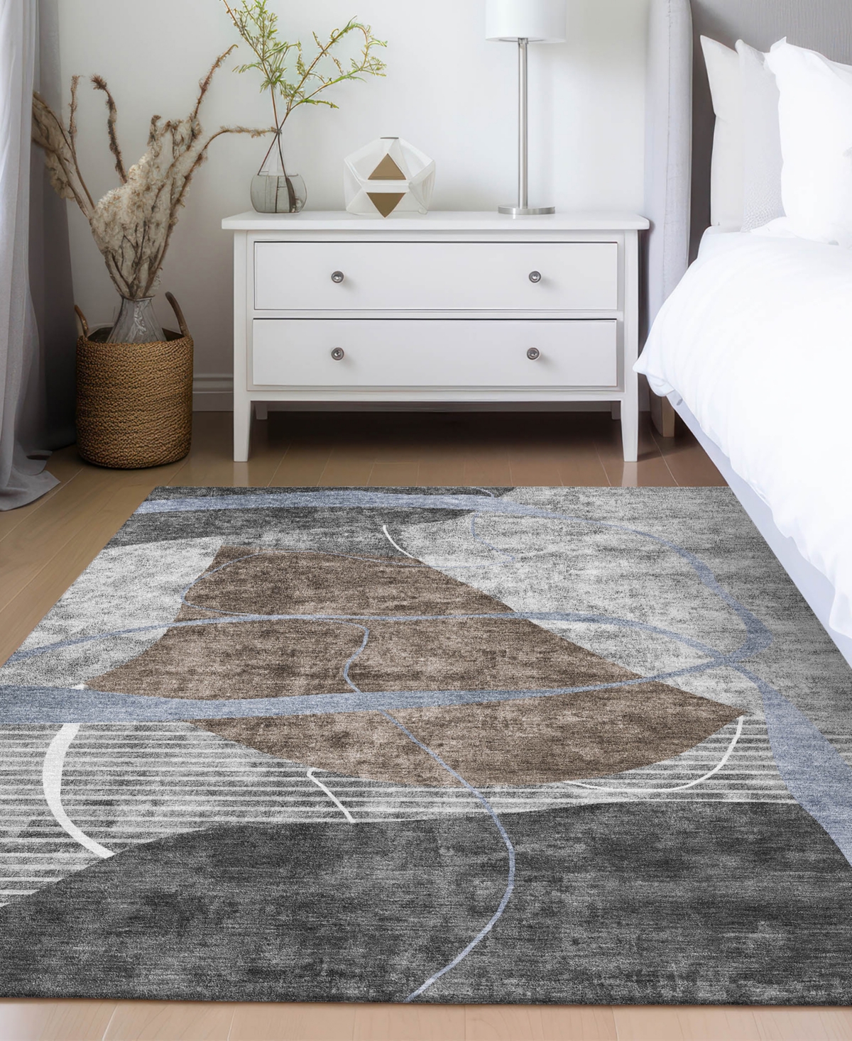 Addison Chantille Acn804 3'x5' Area Rug In Chocolate