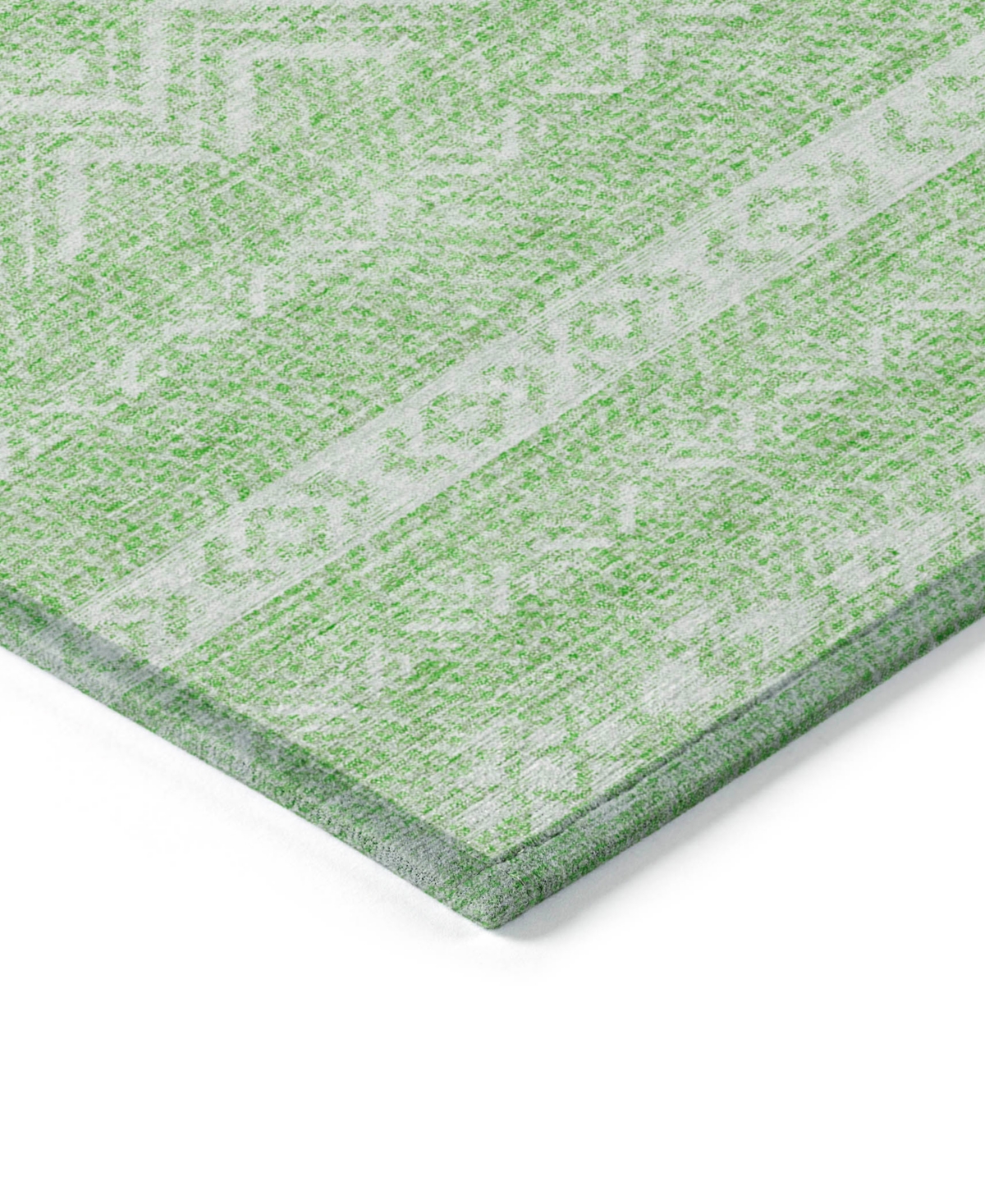 Shop Addison Chantille Machine Washable Acn803 5'x7'6'' Area Rug In Lime