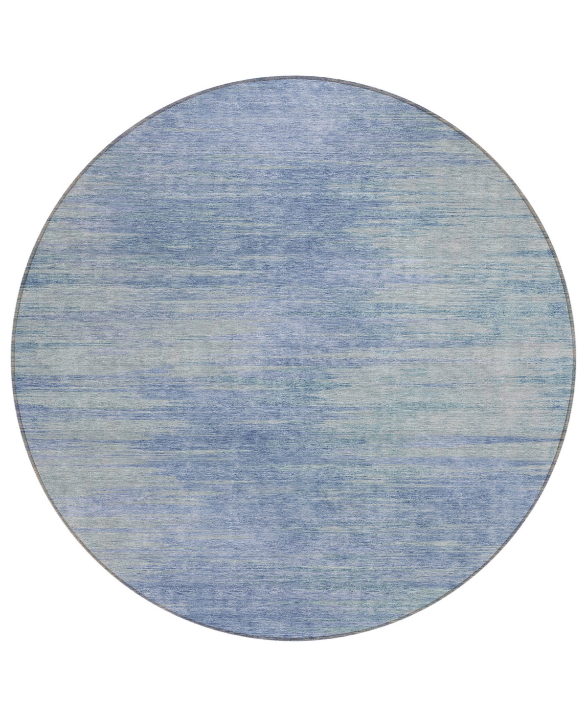 Addison Chantille Acn794 8'x8' Round Area Rug In Denim