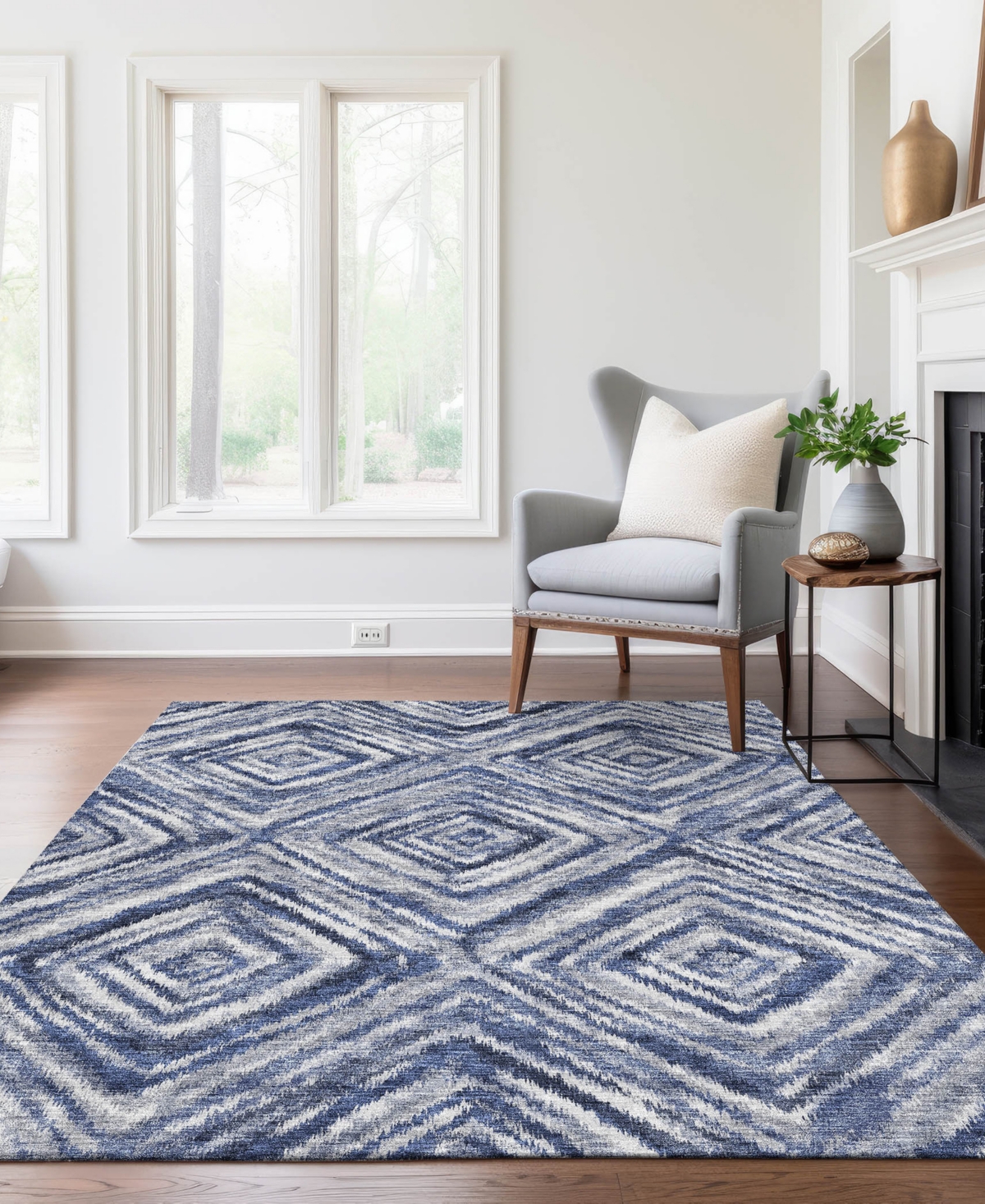 Addison Chantille Acn781 9'x12' Area Rug In Blue