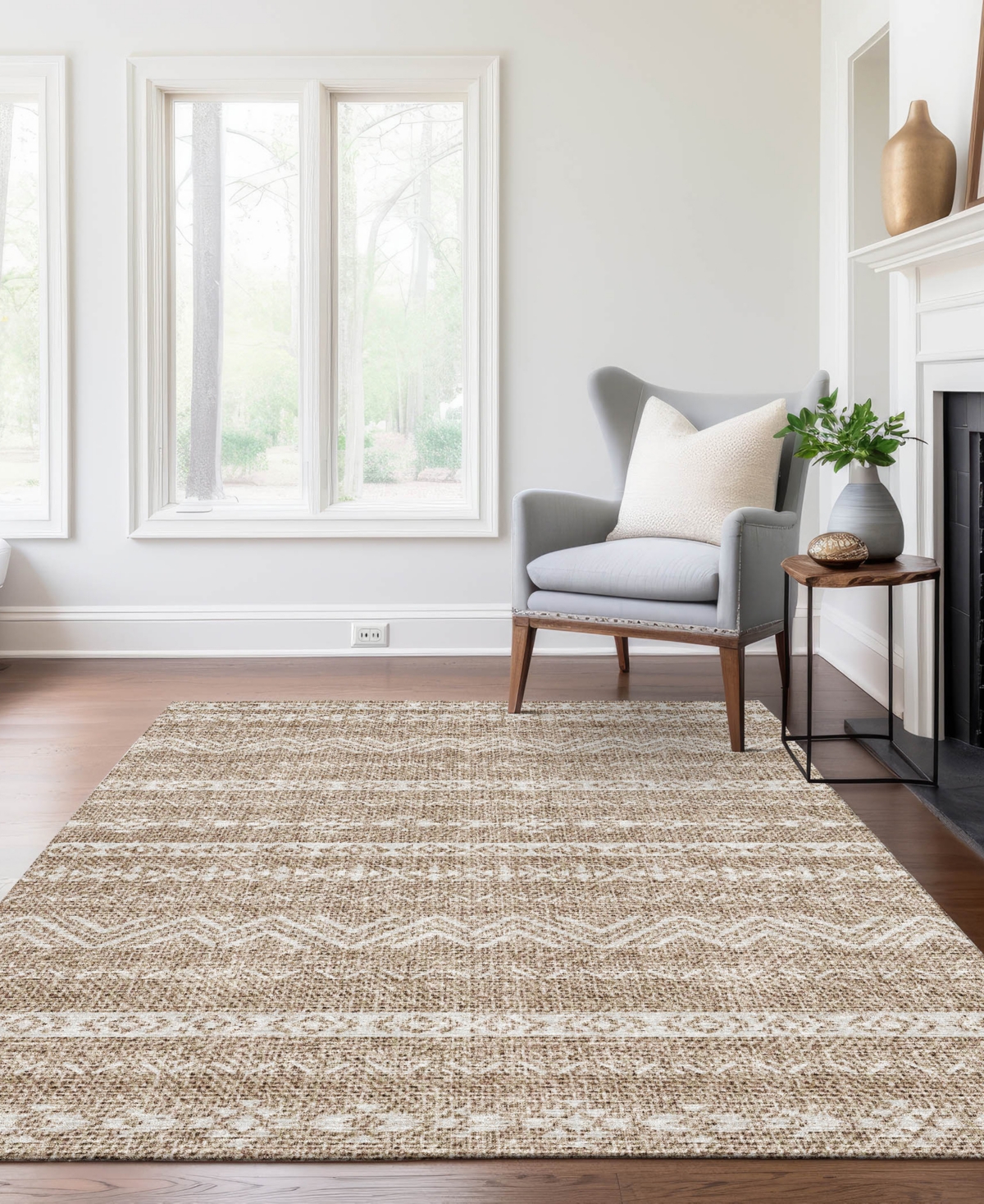 Addison Chantille Acn803 9'x12' Area Rug In Brown