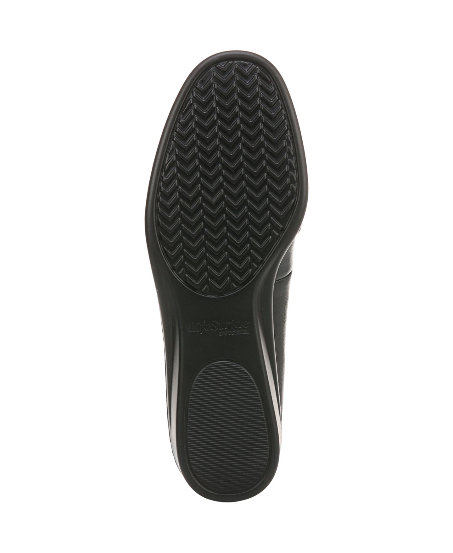 Женские балетки LifeStride Jorie Low Wedge Ballerina Flats, цвет: Чёрная искусственная кожа — фото 5