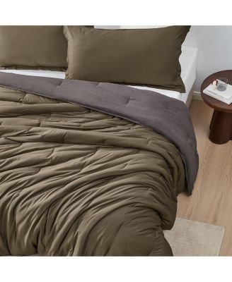 Ice Panda Oversized Cooling Comforter Set - Chocolate Chip & Fudge