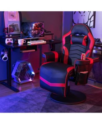 Massage Video Gaming Recliner Chair with Adjustable Height