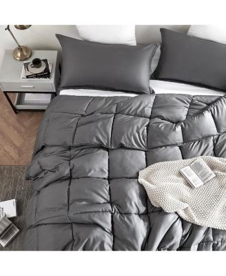 Snorze Cloud Comforter Set Ultra Cozy Bamboo - Oversized Comforter in Charcoal