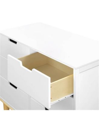 Modern Mid-Century Style 6-Drawer Double Dresser