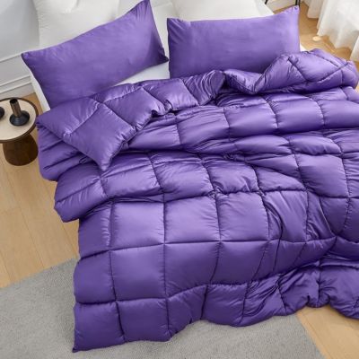 Snorze Cloud Comforter Set - Coma Inducer Ultra Cozy Bamboo - Oversized Comforter in Passion Flower,KG