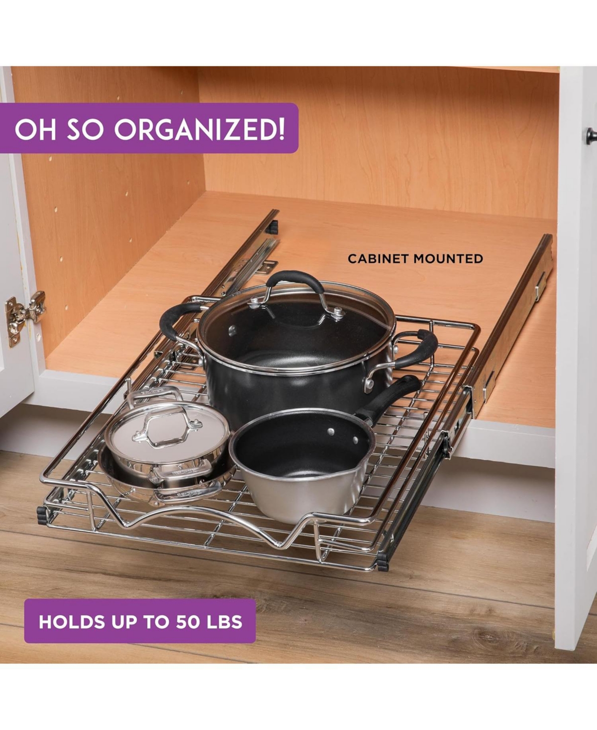 Florida Brands Sliding Rails - Pair of Heavy Duty Drawer Rails with Smooth Sliding System 17