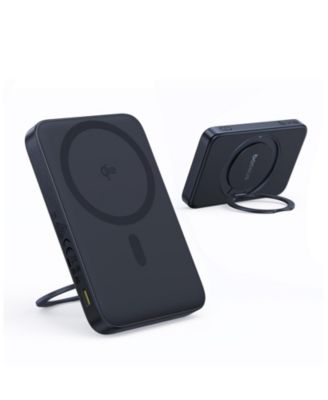 Qi2 Magnetic Power Bank 20W MagSafe Portable Charger 5000mAh Bracket Battery Pack with 360°Rotatable Ring Stand PicoGo