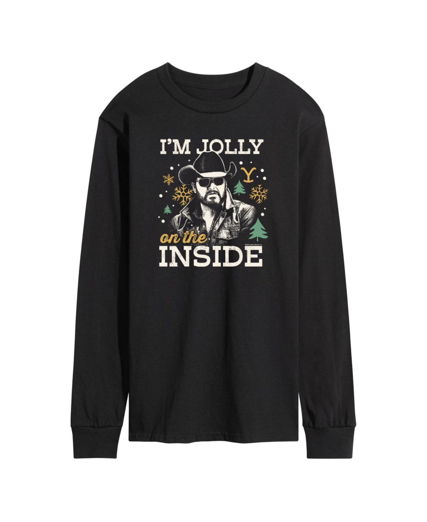 Мужской топ AIRWAVES Yellowstone Jolly Inside Long Sleeve Fleece, цвет: Чёрный — фото 1
