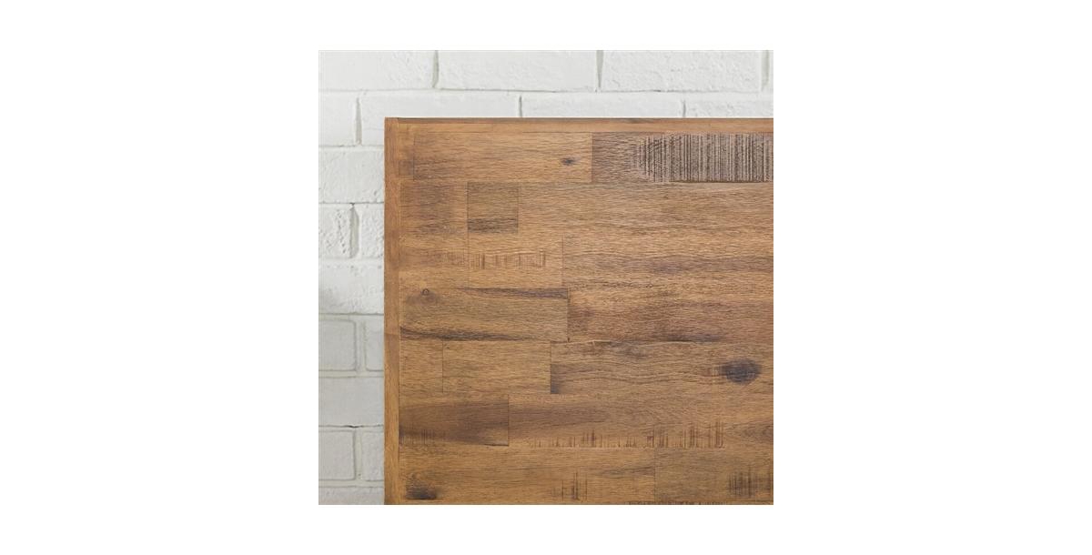 Slickblue FarmHome Low Profile Pine Slatted Platform Bed - Rustic and Minimalist Design