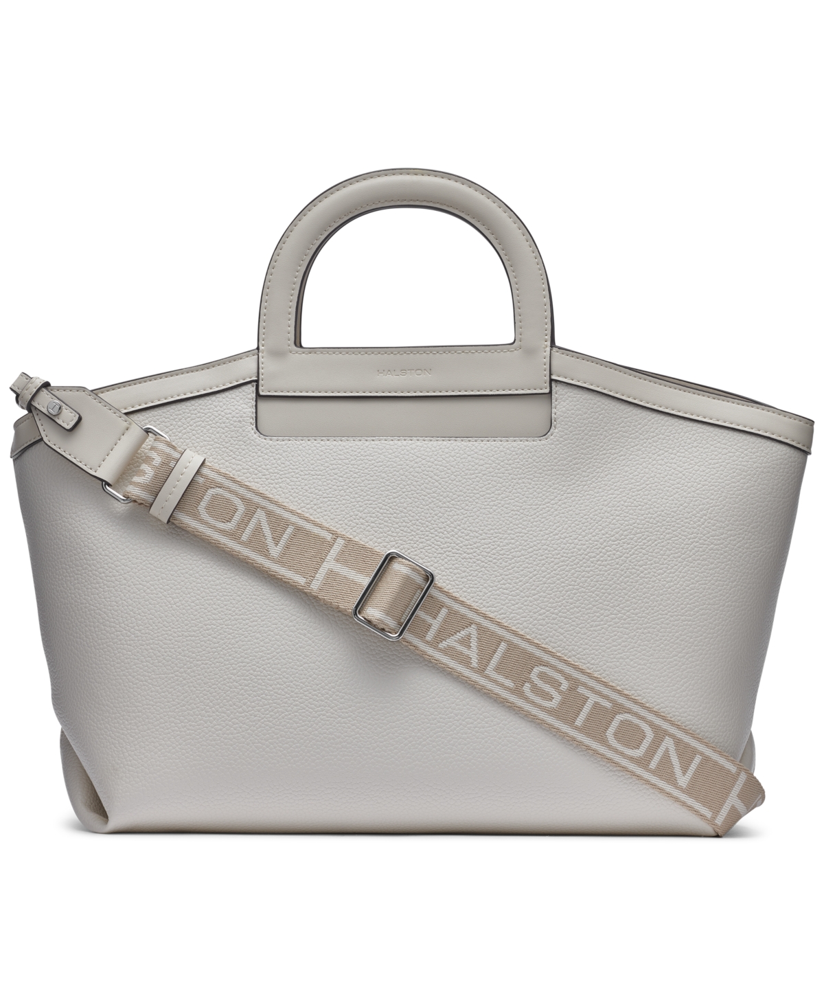 Shop Halston Joni Medium Tote Bag In  Cream