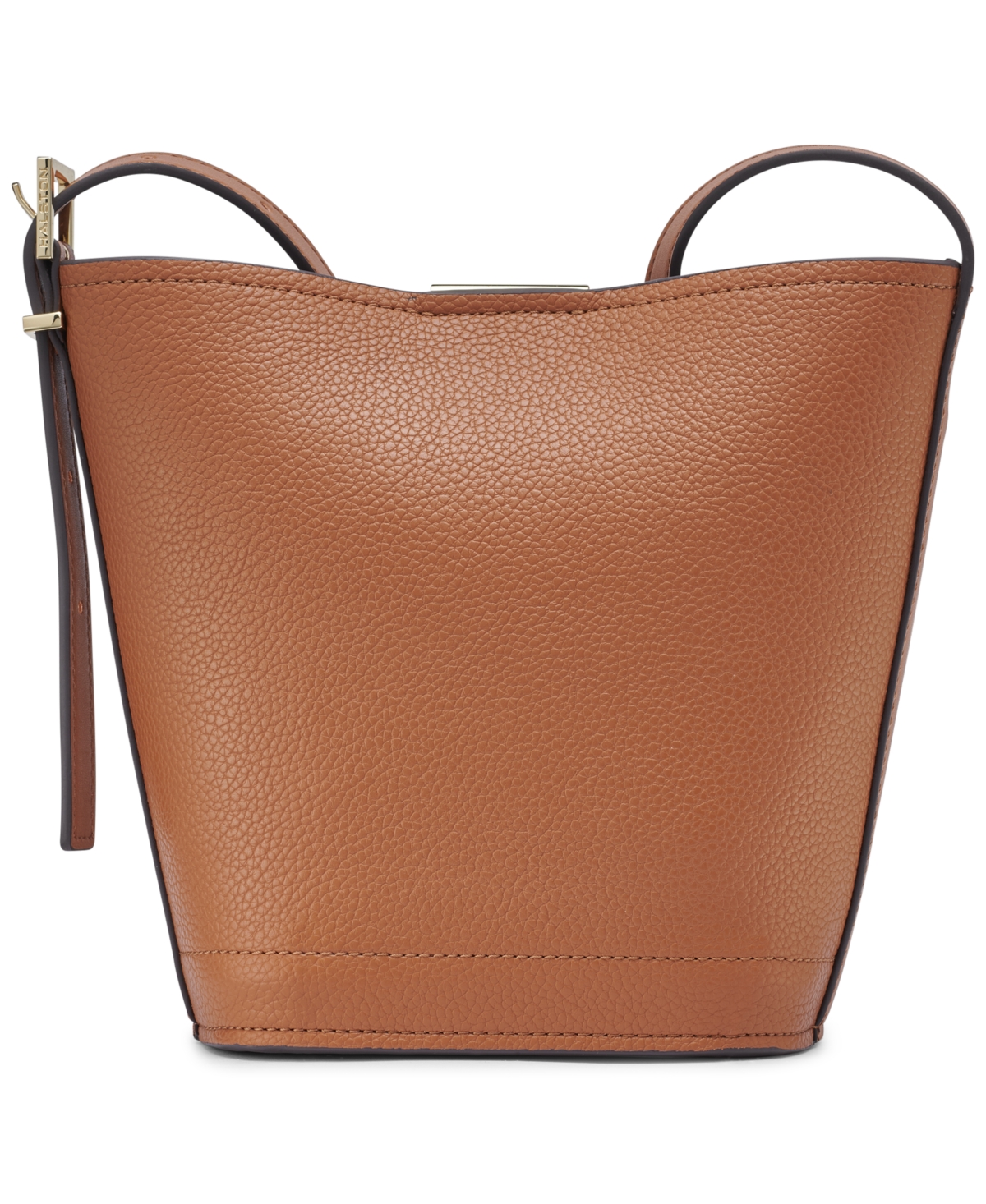 Shop Halston Jagger Medium Bucket Bag In Oak