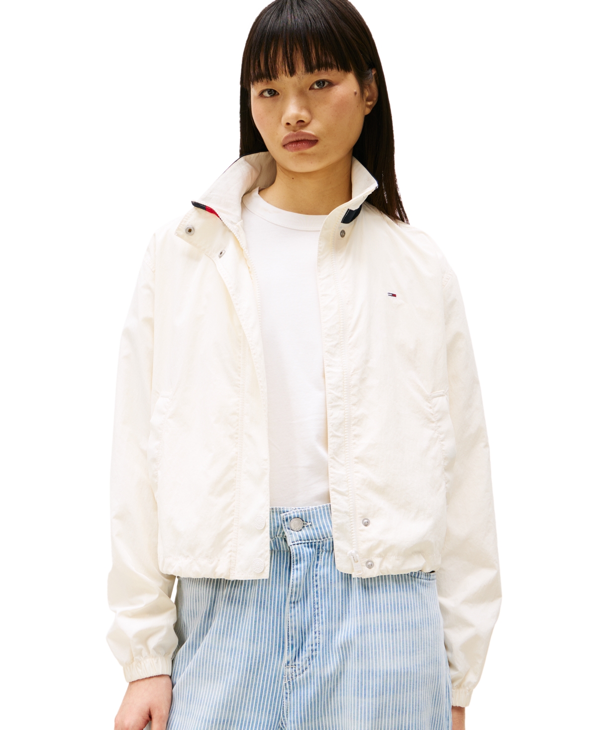 Women's Essential Stand-Collar Jacket - Dark Night Navy