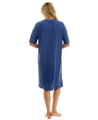 Women's Printed Short-Sleeve Sleepshirt