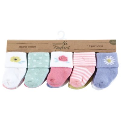10Pk Natural Terry Socks