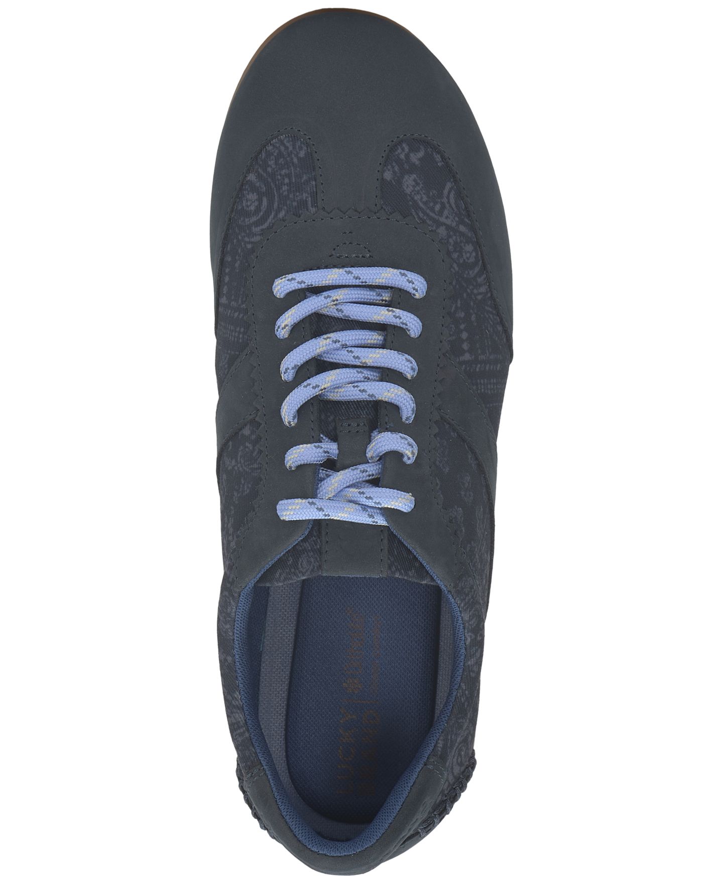 Женские кроссовки Lucky Brand Kofila Lace-Up Low Top, цвет: Тёмно-синий нубуковый — фото 4