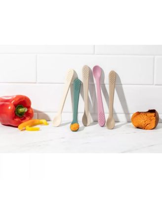 Toddler Spoons Spoons First Stage - Silicone Spoon For Self Feeding - First Stage Feeding Spoon Set Gum Friendly - BPA Free