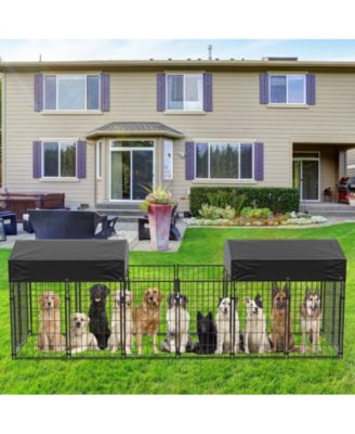 Heavy Duty Outdoor Dog Kennels Crate Dog Cages Waterproof Sun Shadow Cover