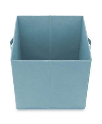 Set of 6 Fabric Storage Cube Bins, Red - 13&amp;#x22; Collapsible Foldable Cloth Baskets for Shelves and Cubby Organizers