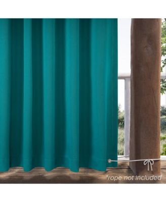 Outdoor Cabana Solid UV Protected Privacy Tab Top Curtain Panel, 52"x108"