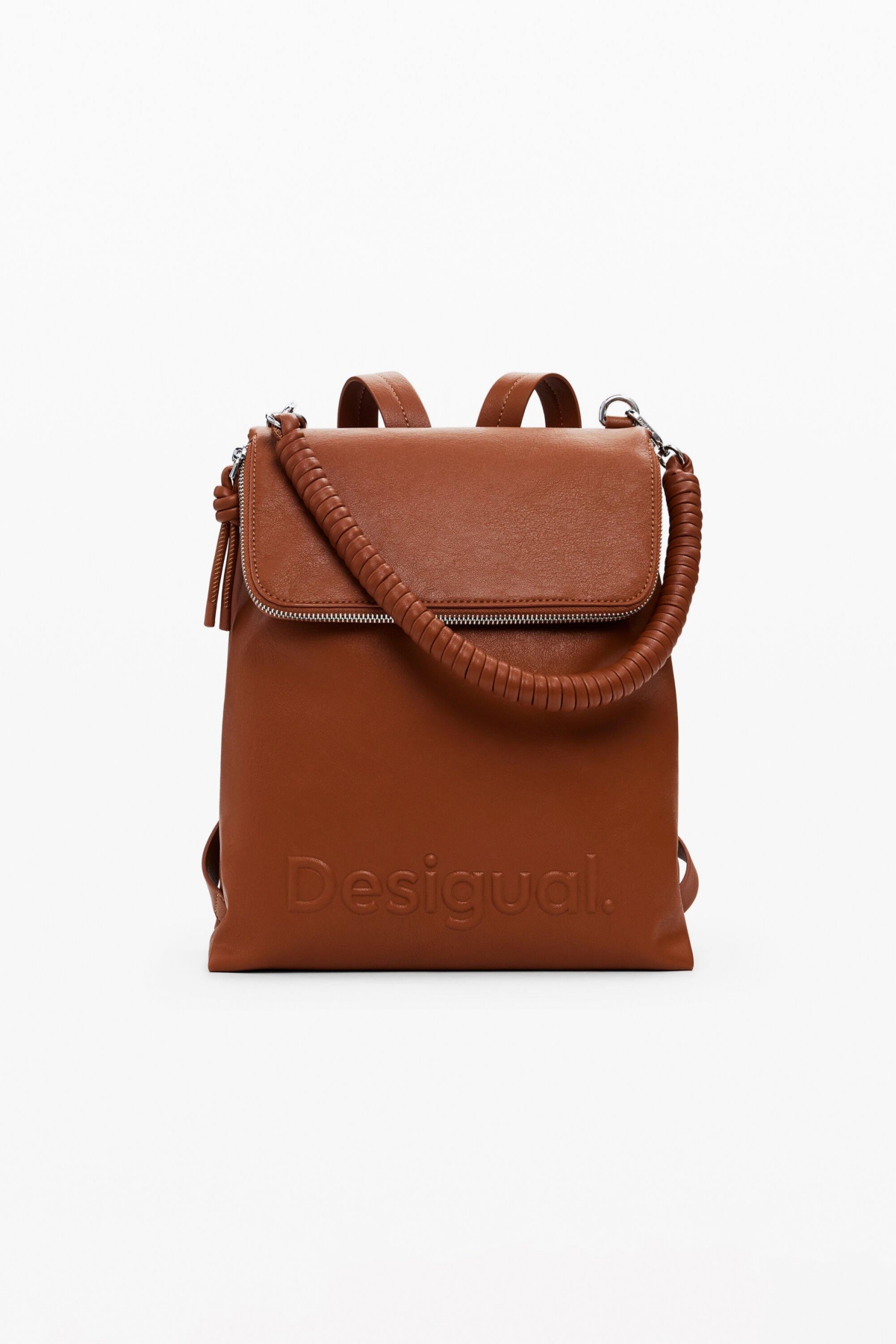 Women's Medium 3D logo backpack - Camel