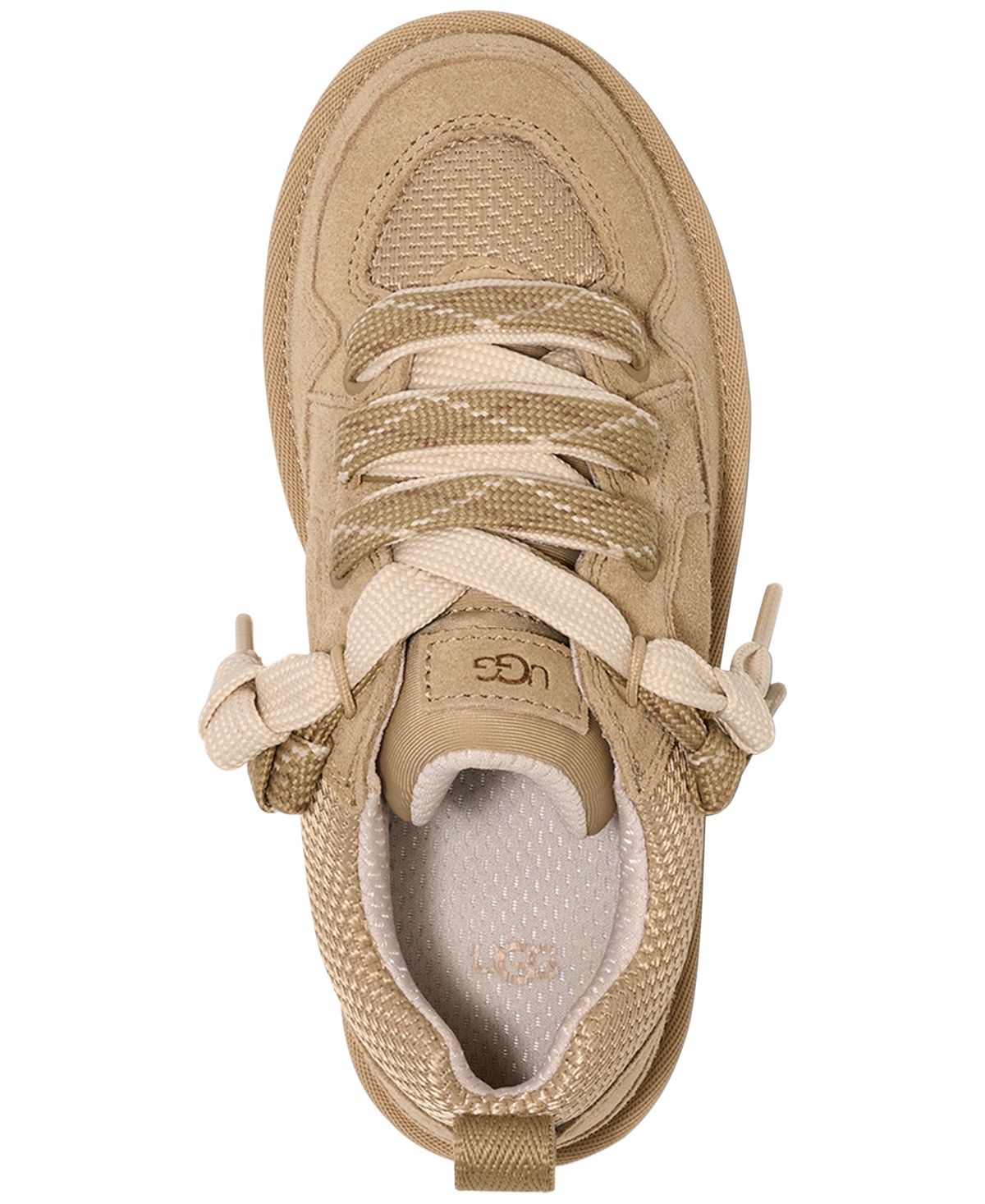 Shop Ugg Kid's Lo Lowmel Sneakers In Mustard Seed