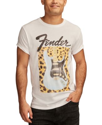 Lucky Brand - Men's Short Sleeve Fender Leopard Guitar Graphic T-Shirt