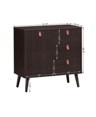 3-drawer Sideboard Storage Display Cabinet