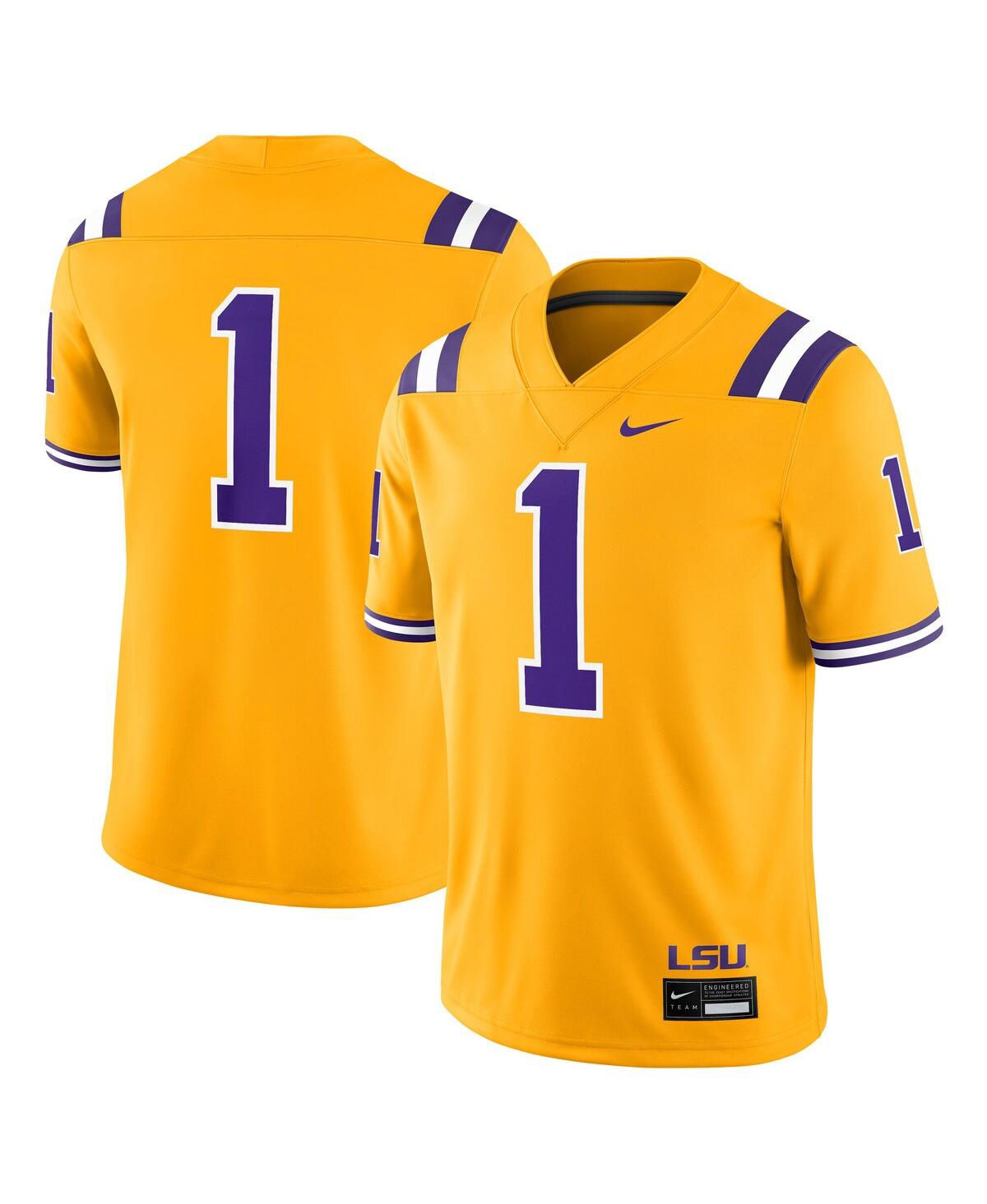 Men's 1 Gold Lsu Tigers Alternate Game Jersey - Gold