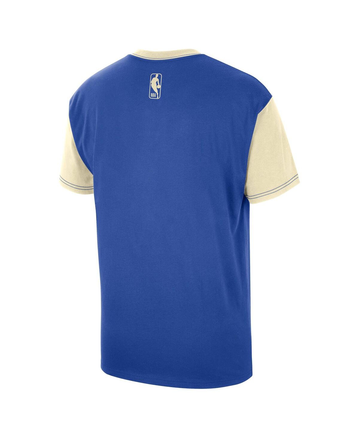 Nike Men's Royal Milwaukee Bucks 2024/25 City Edition Courtside Color Block T-shirt In Royal