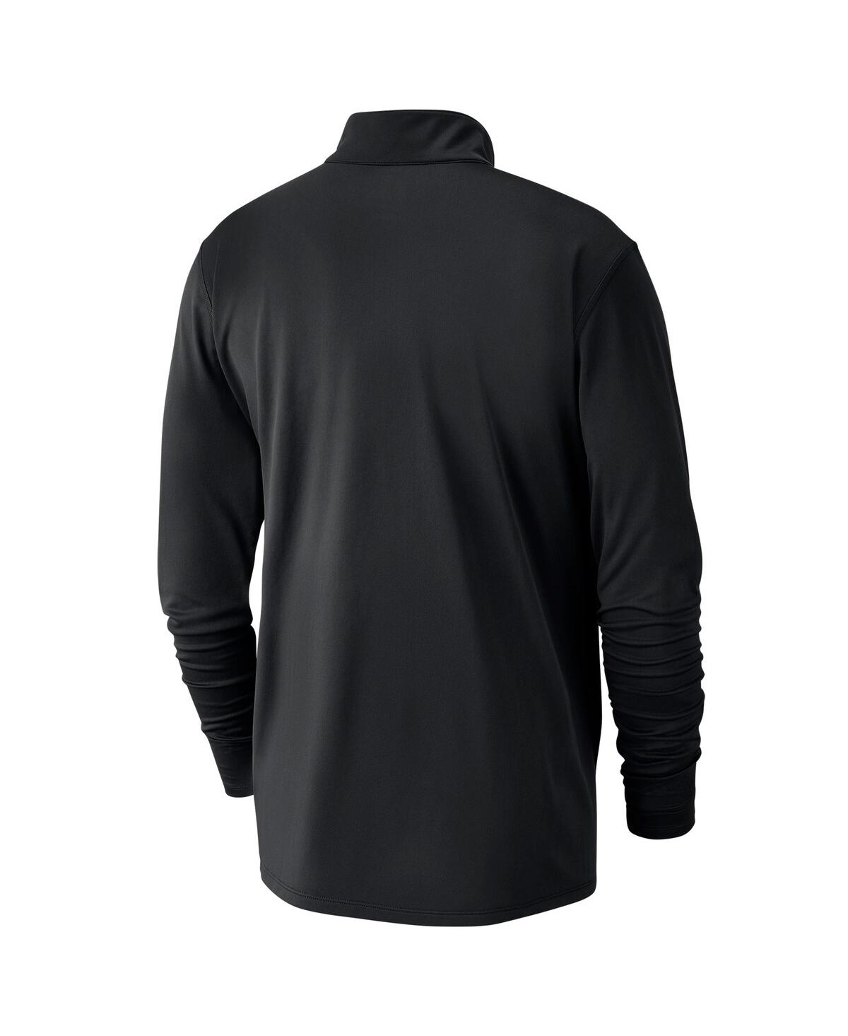 Nike Men's Black Orlando Magic 2024/25 Courtside Performance Half-zip Top In Black