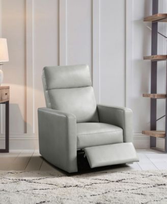 30" White Label Avenue Swivel Glider Reclining Chair