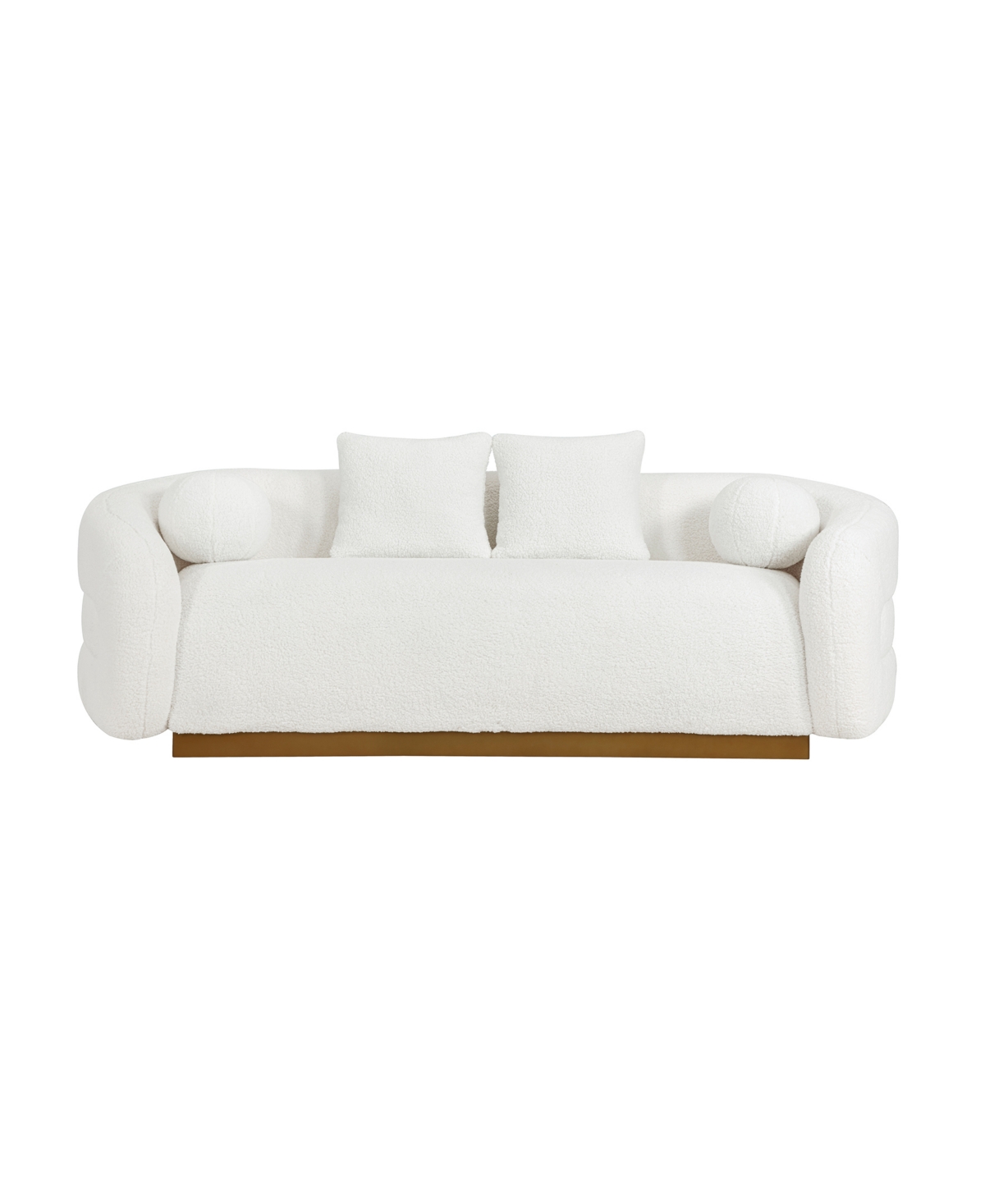HOMELEGANCE 93" WHITE LABEL LYMAN SHERPA SOFA 